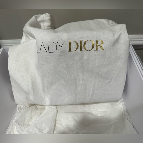 Lady Dior Small Cherry Red Pattern - Picture 12 of 14